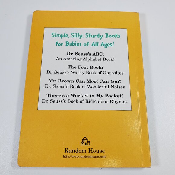 Foot Book : Dr. Seuss's Wacky Book of Opposites by Seuss 1996 Children's Board - Picture 2 of 2